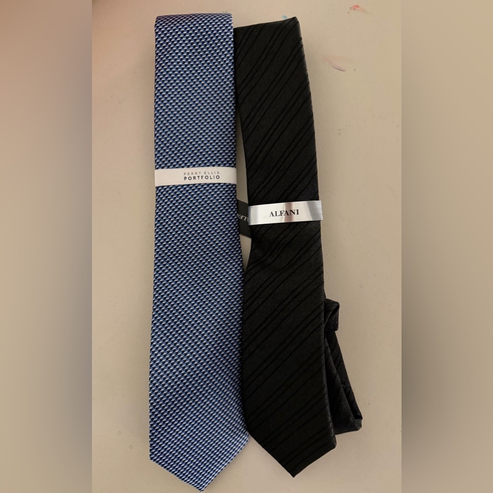 2 Tie Combo- Perry Ellis & Alfani- NWT